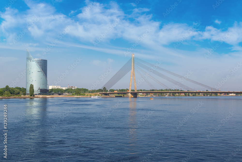 Vansu bridge in Riga