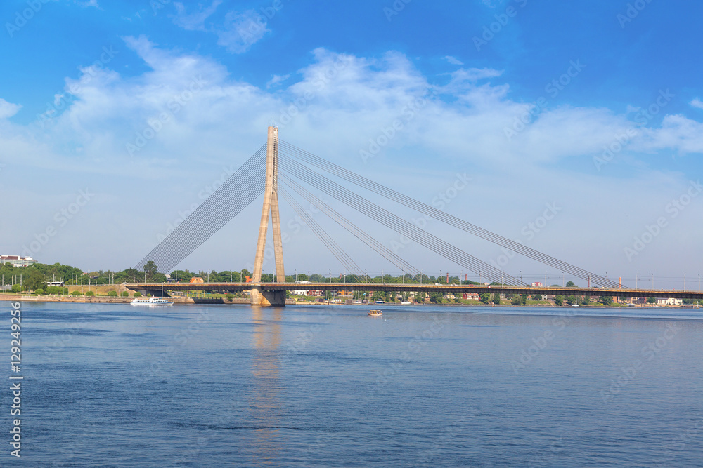 Vansu bridge in Riga