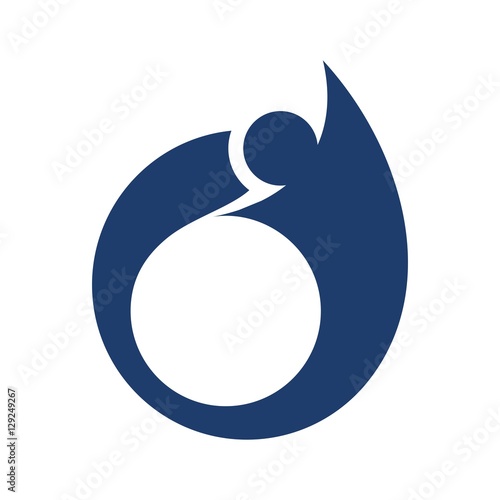 swoosh person logo vector.