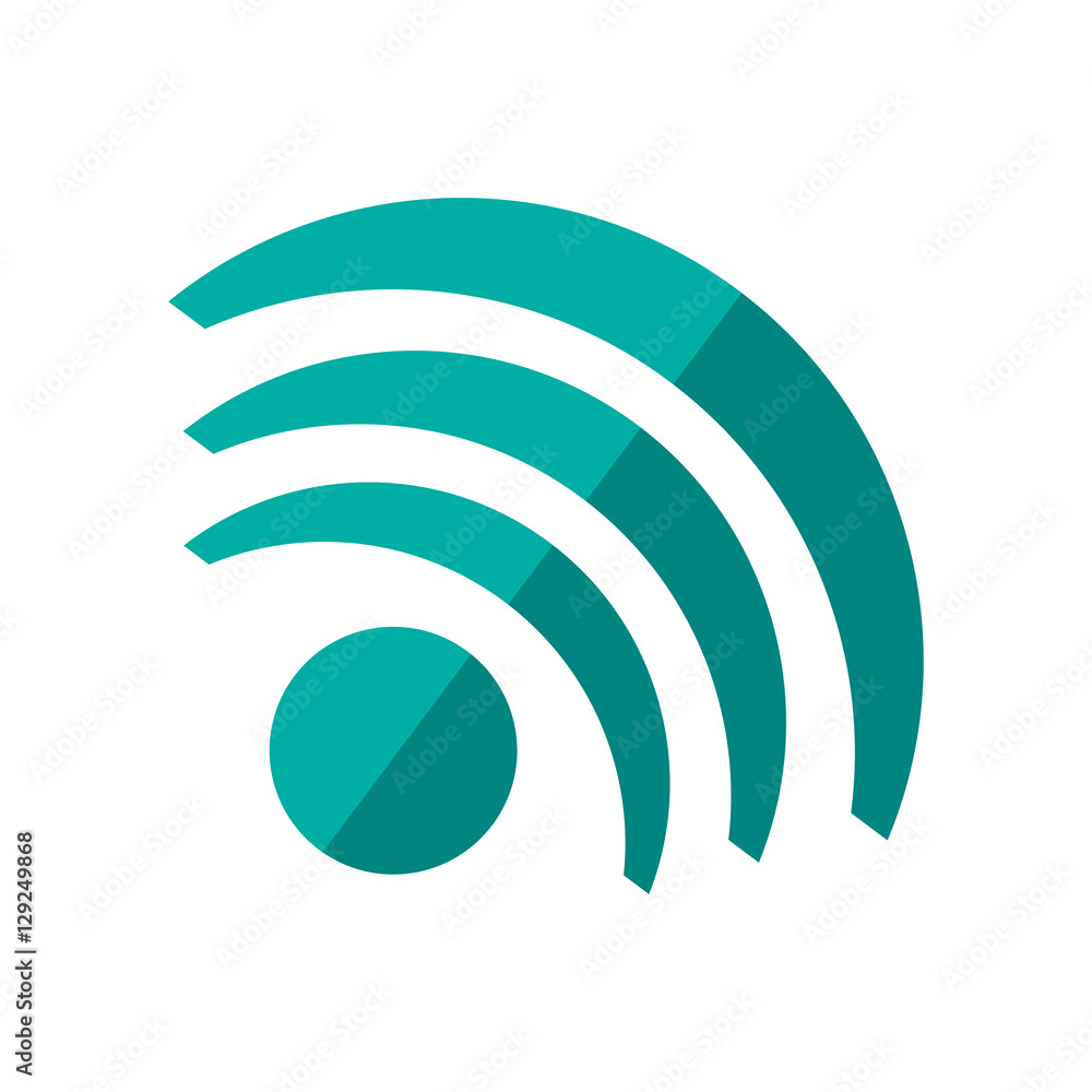 Wifi wave icon. Internet technology and communication theme. Isolated design. Vector illustration Wifi wave icon. Internet technology and communication theme. Isolated design. Vector illustration