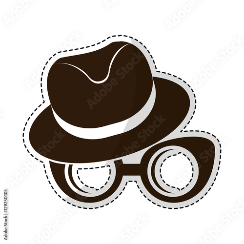 hipster man icon image vector illustration design 