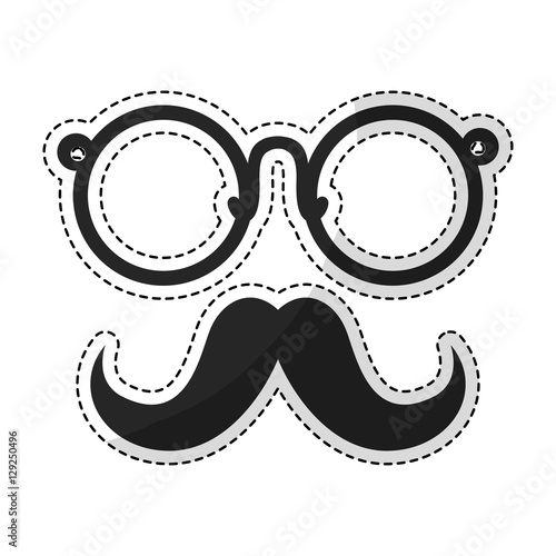 hipster man icon image vector illustration design 