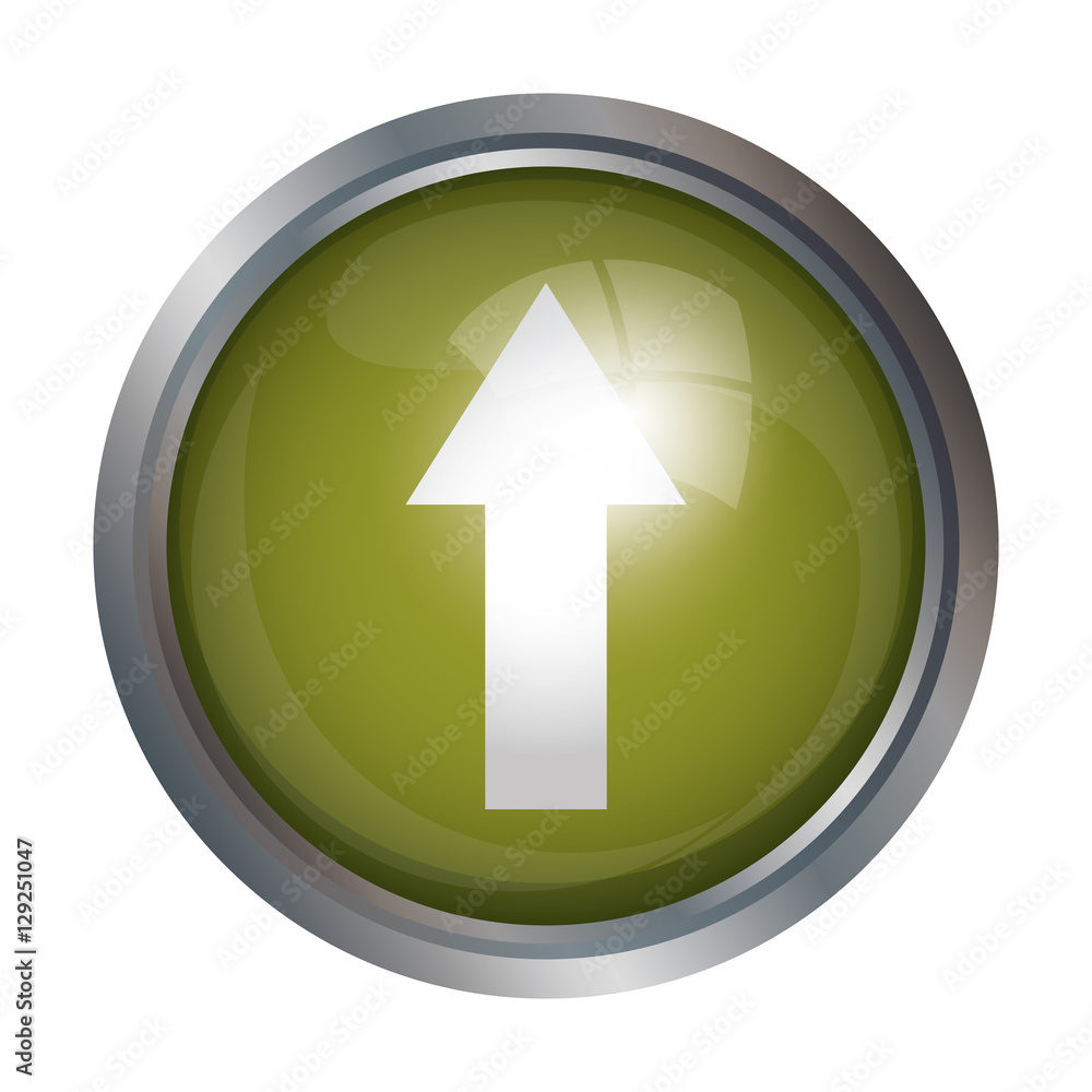 Arrow inside button icon. Direction element and web theme. Isolated design. Vector illustration Arrow inside button icon. Direction element and web theme. Isolated design. Vector illustration