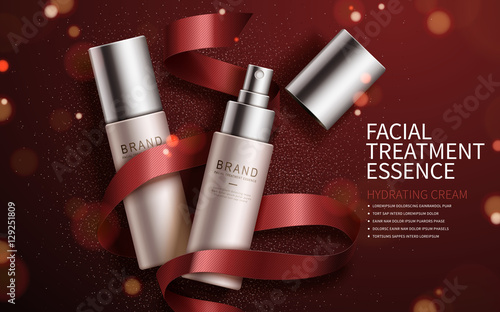 Exquisite cosmetic ads