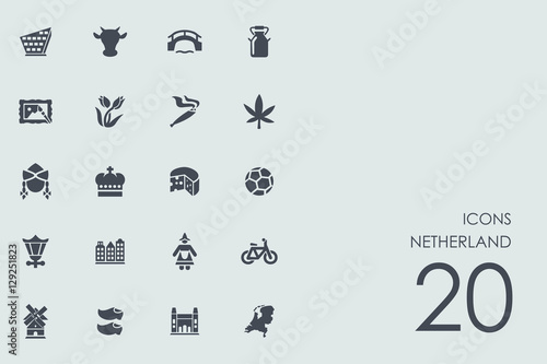 Set of Netherland icons