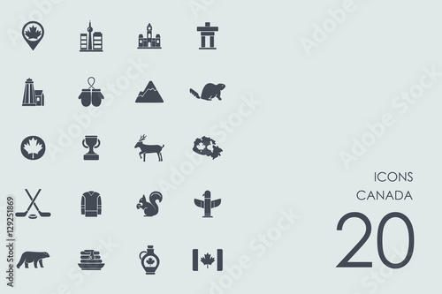 Set of Canada icons
