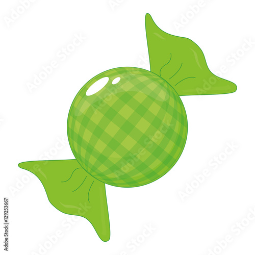 wrapped candy icon image vector illustration design 