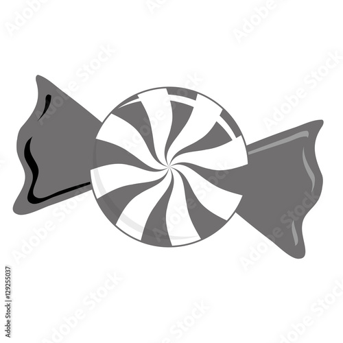 wrapped candy icon image vector illustration design 
