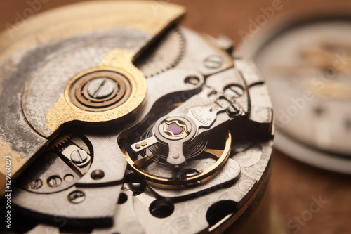 Wallpaper Mural Detail of watch machinery. closeup macro shot Torontodigital.ca