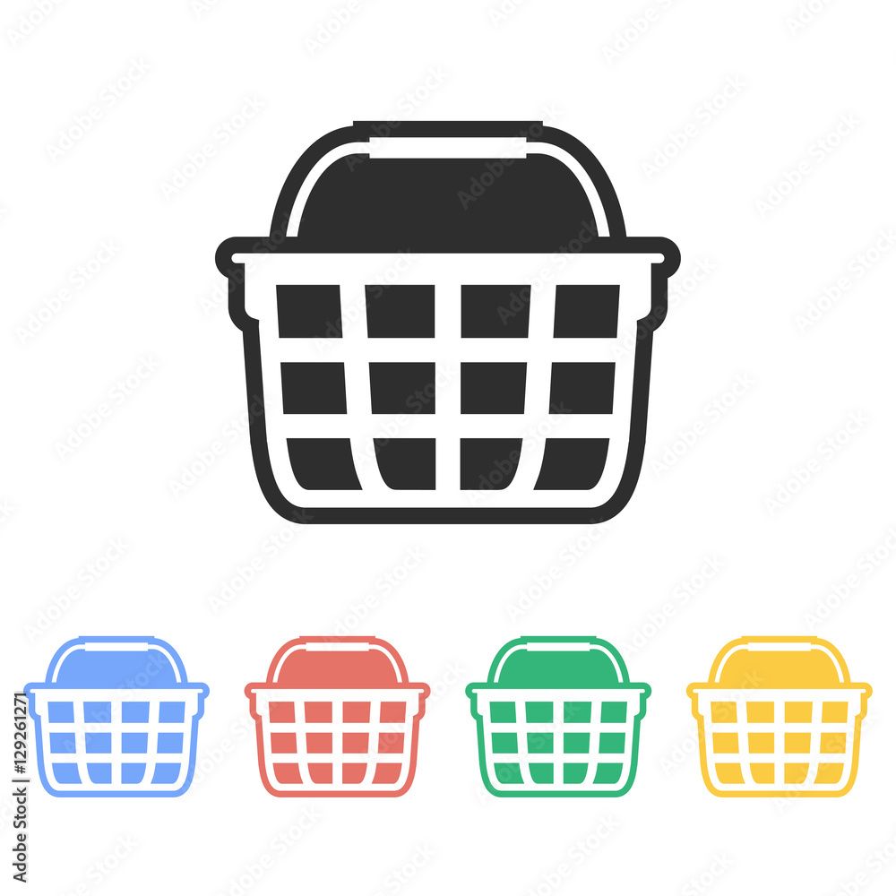 Shopping basket - vector icon. Shopping basket - vector icon.