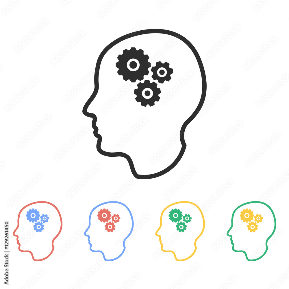 Brain - vector icon. Brain - vector icon.