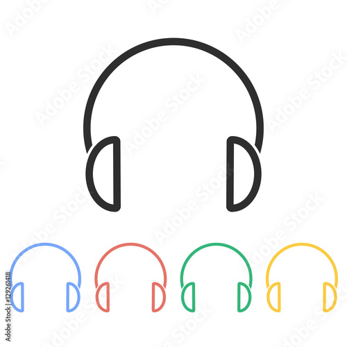 Headphone - vector icon.