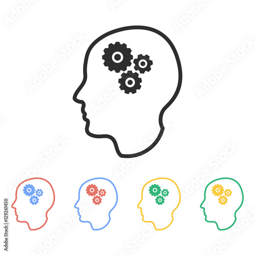 Brain - vector icon.