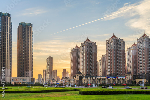 Dalian evening city building © TPG