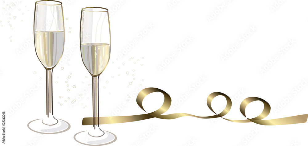 Sektgläser Neujahr / Feier