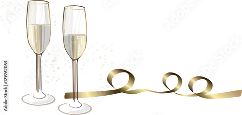 Sektgläser Neujahr / Feier