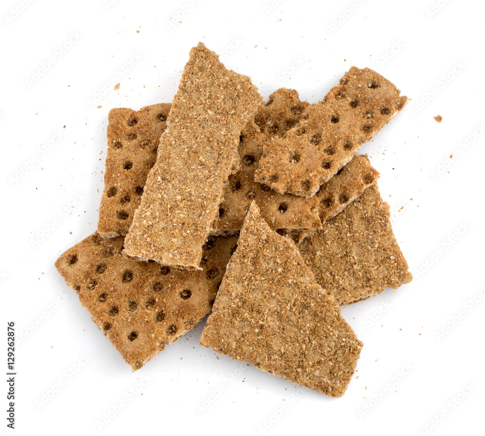 Black Bread Crumbs Isolated Black Bread Crumbs Isolated