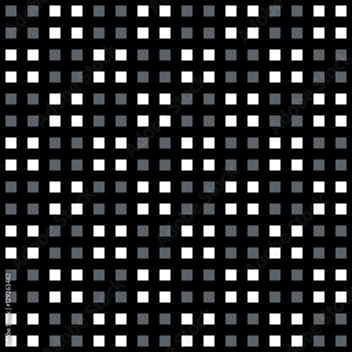 Neutral gray corporate background with small squares. Seamless vector pattern.