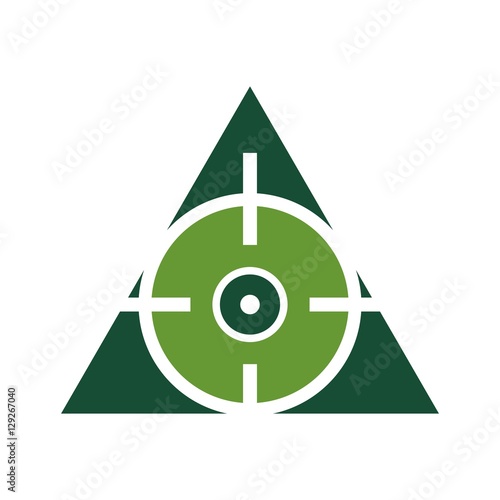 shoot target logo vector
