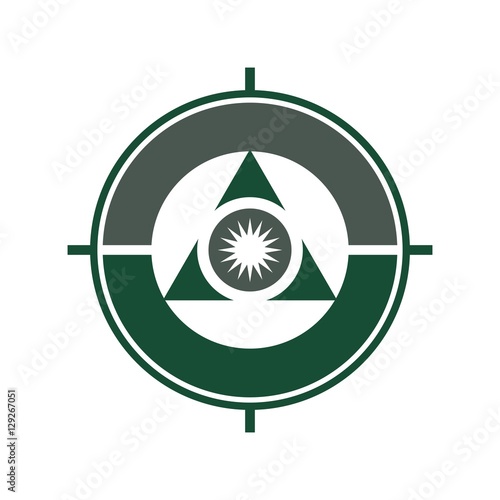 shoot target logo vector