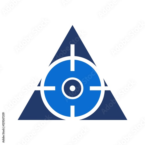 shoot target logo vector