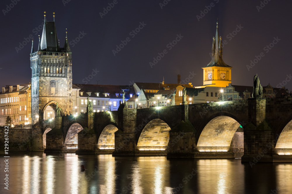 Charles Bridge in Prague, Czech Republic.