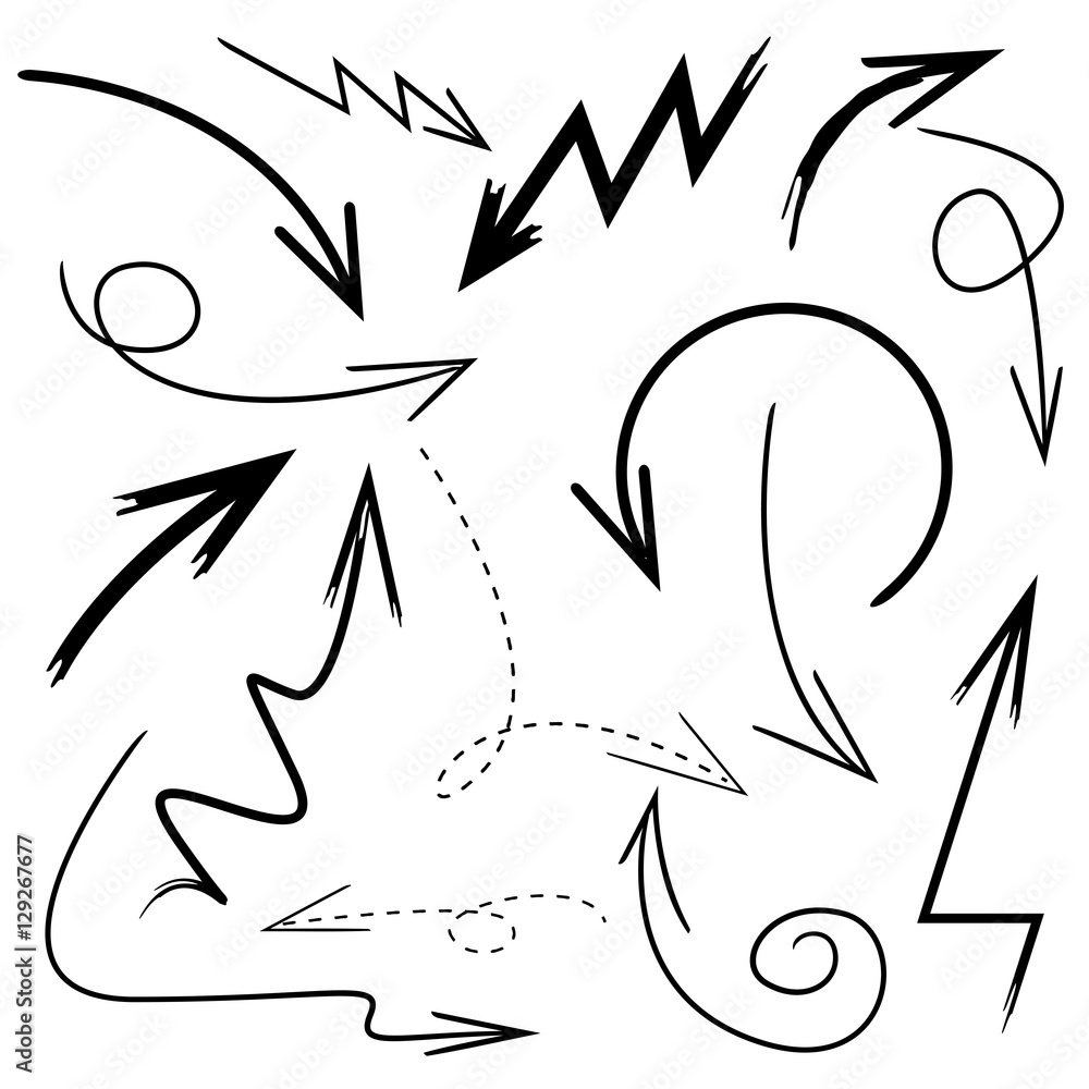 doodle arrows doodle arrows