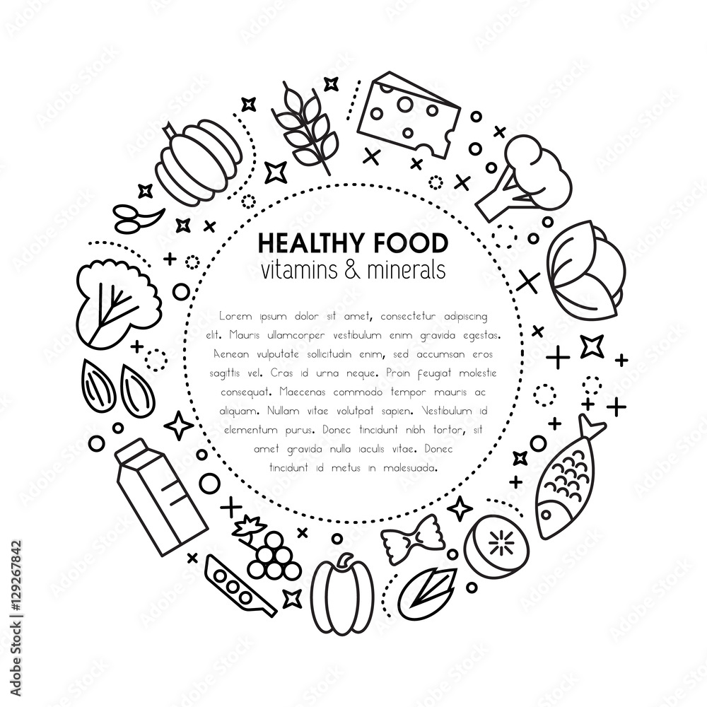 Obraz premium Healty food background representing