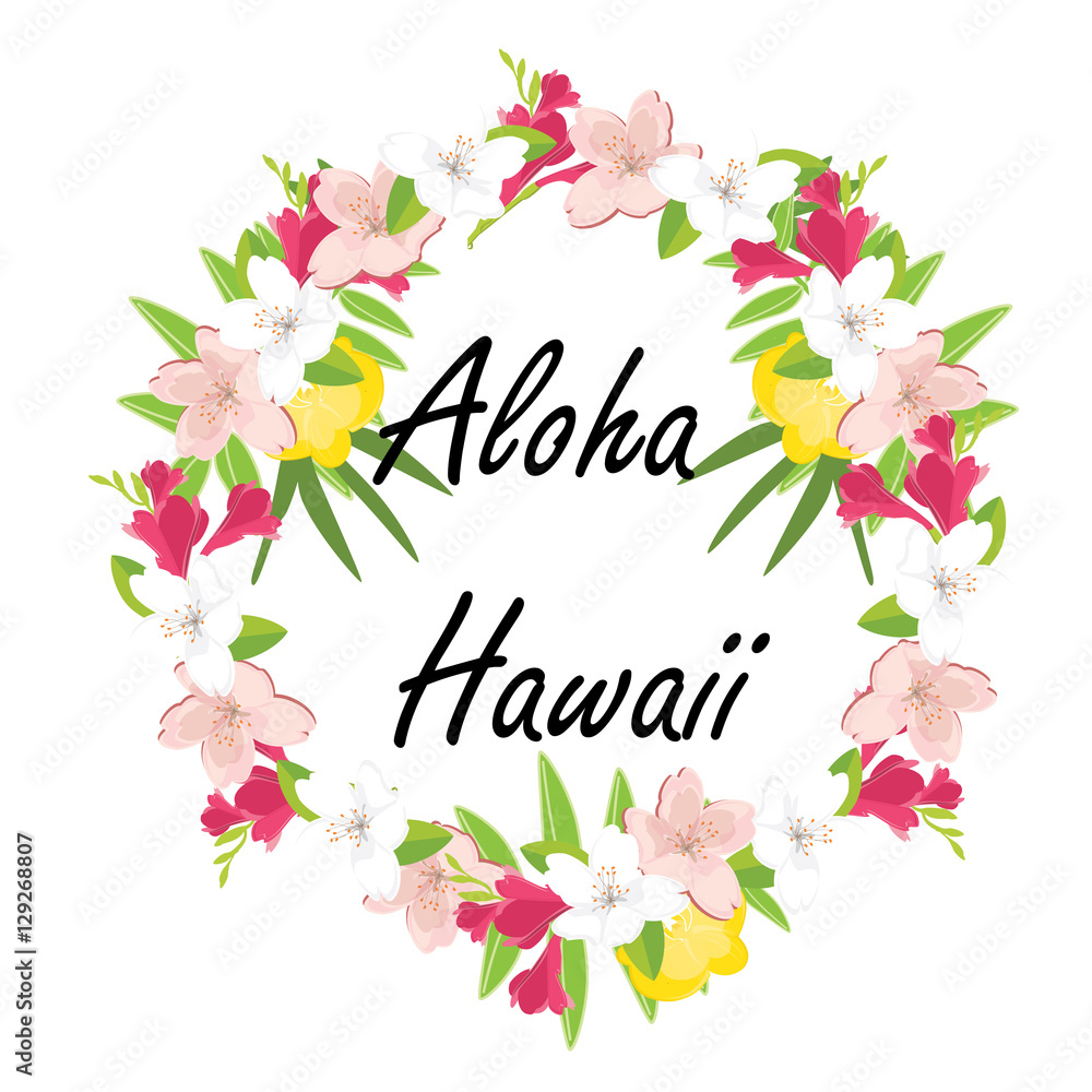Aloha hawaii vector