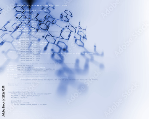 chemical science, medical substance and molecules background ill