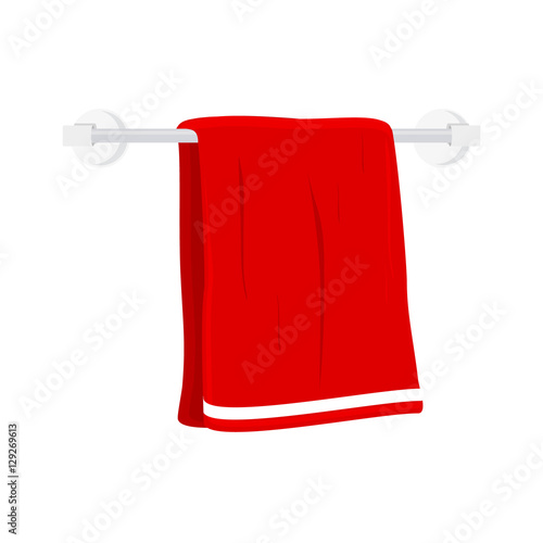 Bath towel vector