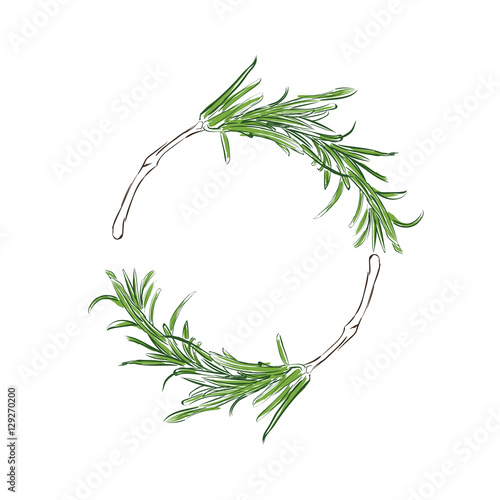 Wreath with rosemary