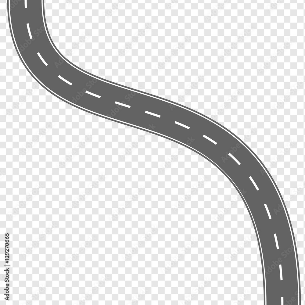 Naklejka premium Asphalt road vector