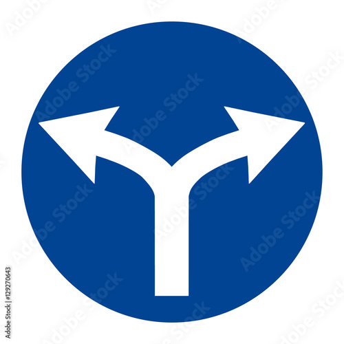 Round traffic sign