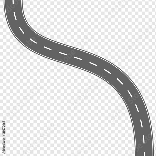 Asphalt road vector