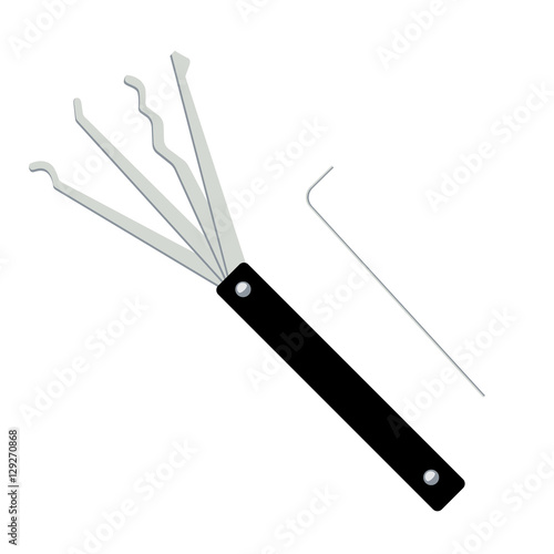 Thief lockpicks vector