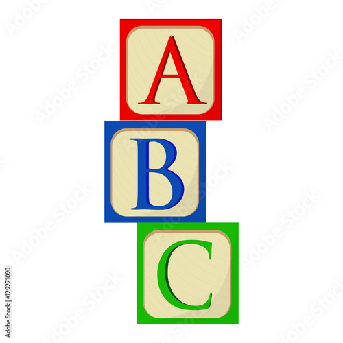 ABC blocks vector