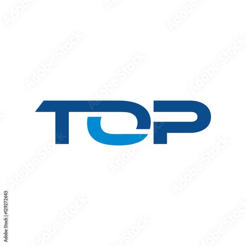letter T O P logo vector