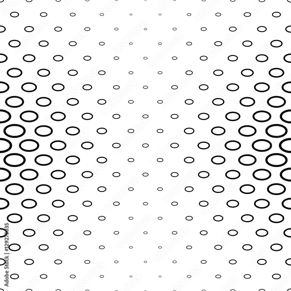 Black and white ellipse ring pattern background