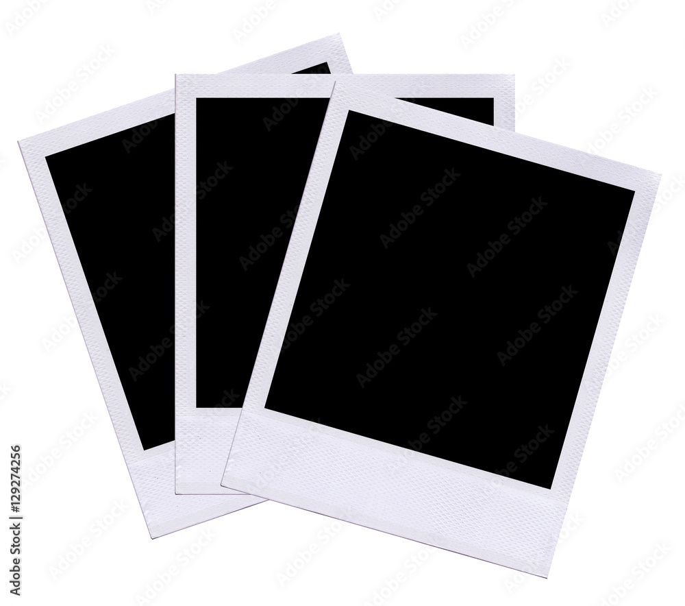 Blank Polaroid film layout. Blank Polaroid film layout.