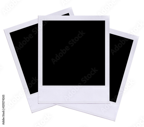Blank Polaroid film layout.
