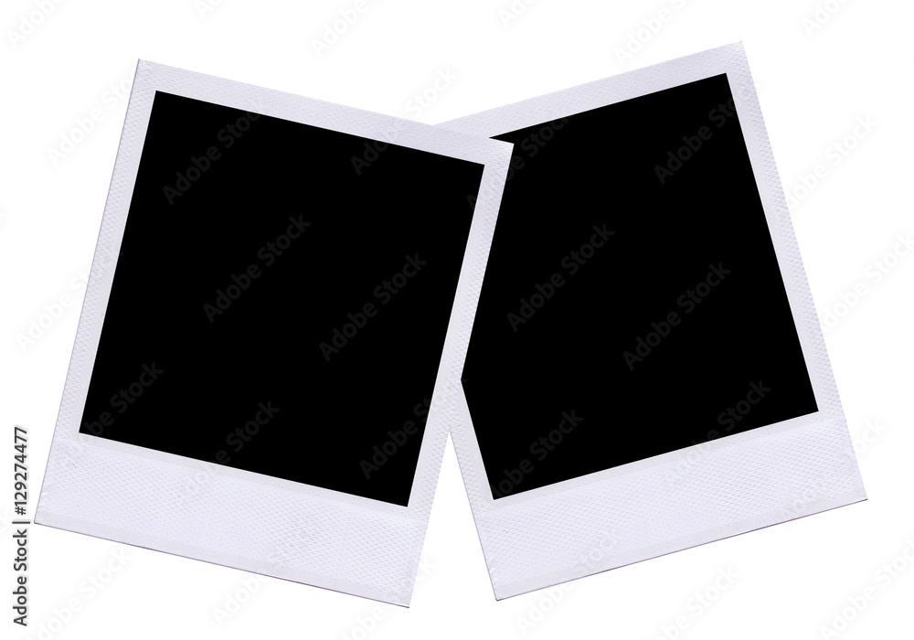 Blank Polaroid film layout. Blank Polaroid film layout.