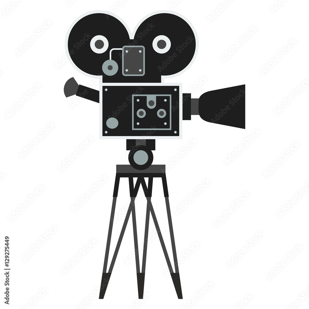 Obraz premium black retro camera