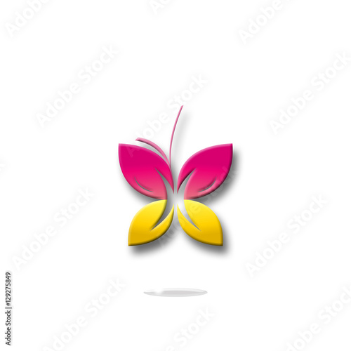 butterfly, logo, icon, symbol, beautiful