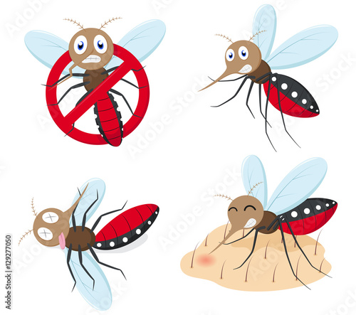 Mosquito cartoon collection set © musri