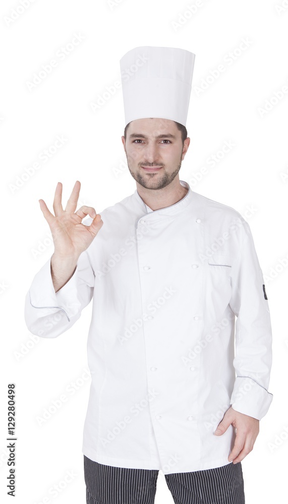 chef gesturing ok with his hand chef gesturing ok with his hand