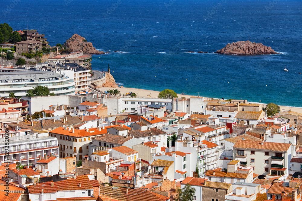 Resort Town of Tossa de Mar on Costa Brava in Spain