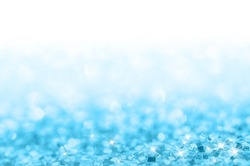 Abstract glitter blue background