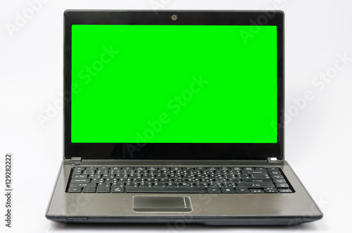 Laptop computer isolated on white background