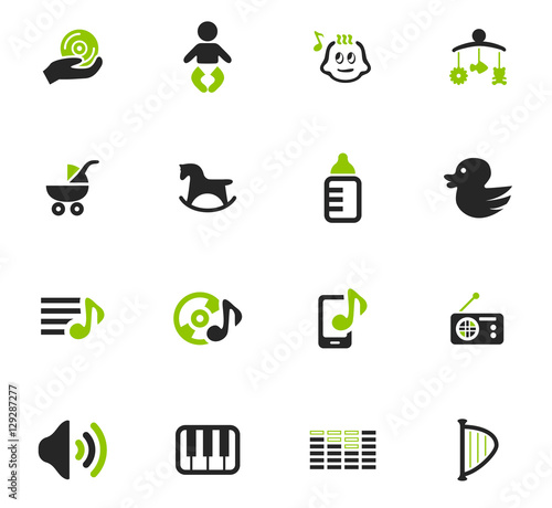 Jazz and Blues icons set